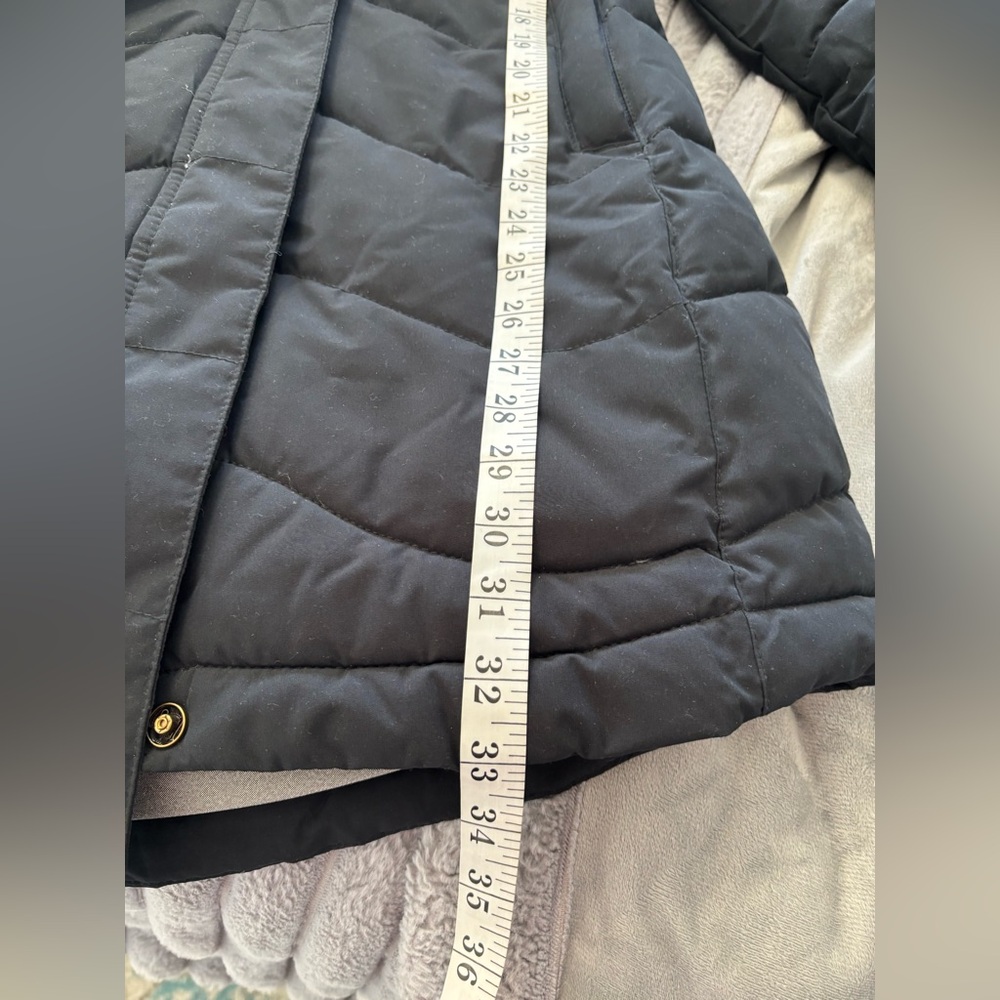 Roxy Black Parka with Faux Fur Trim - Picture 9 of 9